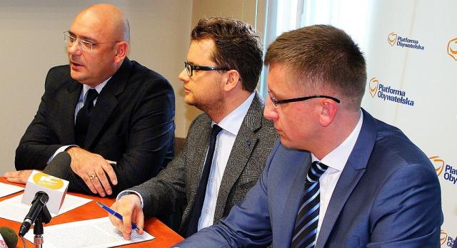 Od lewej: Radosław Kołaciński, Łukasz Myszko, Dariusz Grodziński.