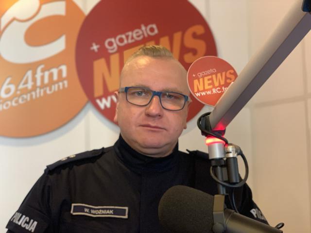 na fot.: podkomisarz Witold Wożniak z zespołu prasowego kaliskiej policji