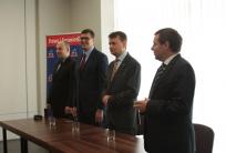 Od lewej:Jan Dziedziczak, Adam Rogacki, Mariusz Błaszczak, Tomasz Ławniczak
