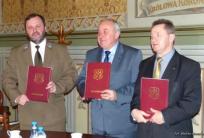 od lewej: Sławomir Trawiński, Julian Jokś, Jacek Witkoś