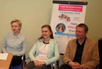 Od lewej: organizatorzy - Magda Mituła, Marlena Witman, Rafał Kulig.