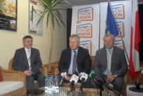 od lewej: Janusz Pęcherz, Aleksander Kwasniewski, Marek Siwiec
