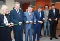 od lewej: Barbara Wrzesińska, marszałek Marek Woźniak, prezydent Janusz Pęcherz, poseł Mariusz Witczak, radny woj. Rafał Żelanowski, prof. Julian Malicki