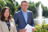 od lewej Magdalena Walczak, Dariusz Grodziński