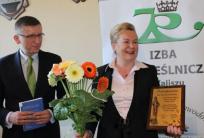 na fot.: wicemarszałek Marzena Wodzińska i radny Dariusz Grodziński