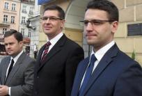 na fot. od lewej: Adam Hofman, Adam Rogacki, Mariusz Antoni Kamiński