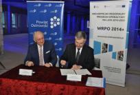 na fot.: Paweł Rajski / starosta ostrowski, Marek Woźniak / marszałek województwa wielkopolskiego / Platforma Obywatelska