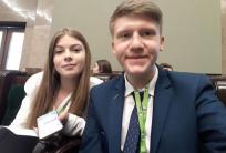 na fot.: Martyna Trzeciak i Bartłomiej Noworolnik / Zespół-Szkolno Przedszkolny w Russowie