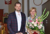 na fot. od prawej: Anna Sar / wicewójt gminy Żelazków; Michał Kraszkiewicz / wójt Żelazkowa