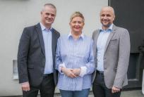 na fot. od lewej: Andrzej Baraniak, Beata Klimek i Krystian Kaczmarek / fot. UM Ostrów Wielkopolski
