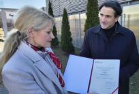na fot. posłanka Karolina Pawliczak / KO i Grzegorz Kulawinek / v-prez. Kalisza