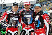 na fot. Team Eport2000.pl w składzie od lewej: Grzegorz Zengota, Piotr Protasiewicz i Janusz Kołodziej