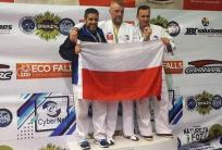na fot. Piotr Wardak na podium MŚ w Brazylii