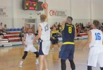 na fot. Fragment meczu BM Slam Stal II Ostrów – Kosz Pleszew