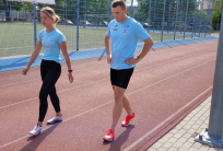 na fot. Patryk Wykrota i Dagmara Adamcio – reprezentanci KS Stal LA