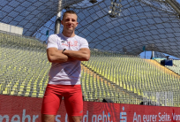 na fot. Patryk Wykrota na Stadionie Olimpijskim w Monachium / fot. facebook Patryka Wykroty