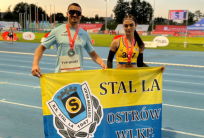 na fot. Dawid Grząka i Ewa Piaszczyńska / fot. materiały KS Stal LA