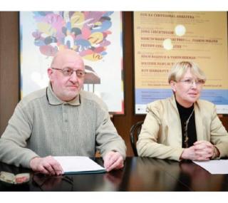 od lewej: Jan Cegiełka, Barbara Fibingier, fot. CKiS Marzena Grygielska