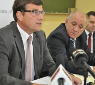 od lewej: Dariusz Bierła, Paweł Rajski, Tomasz Ławniczak