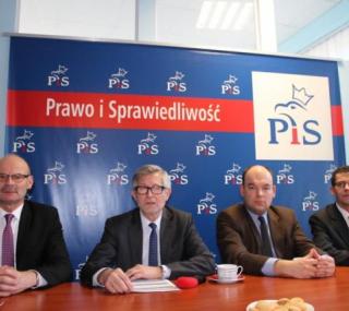 od lewej A. Plichta, W. Czarnecki, J. Dziedziczak, A. Koszada