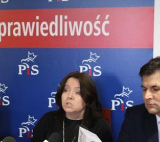senator A. Wojtyła, posłowie J. Lichocka i P. Kaleta