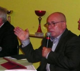 na fot. od lewej: dr Maciej Lasek, kpt. Wiesław Jedynak, Witold Sitarz