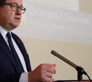 na fot.: Grzegorz Sapiński / prezydent Kalisza
