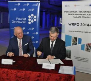 na fot.: Paweł Rajski / starosta ostrowski, Marek Woźniak / marszałek województwa wielkopolskiego / Platforma Obywatelska