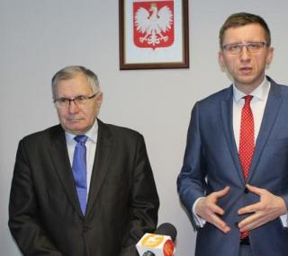 na fot. od lewej: Witold Sitarz / były senator PO; Dariusz Grodziński / kaliski radny miejski PO