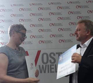 na fot.: Beata Klimek / prezydent Ostrowa, Jacek Bartczak / burmistrz Raszkowa