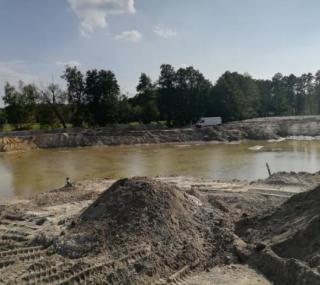 na fot.: Tak wygląda plac budowy w Sośniach; fot. UG Sośnie.