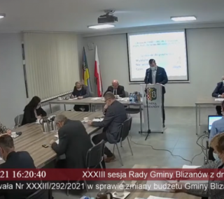 na fot.: Sesja rady gminy Blizanów / screen Youtube