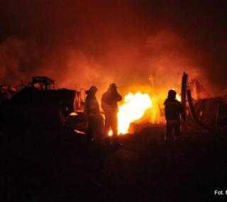 na fot.: Tragiczny pożar w Jankowie; fot. Mateusz Nele