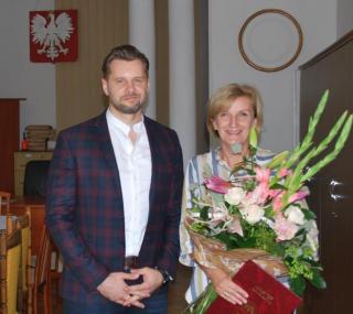 na fot. od prawej: Anna Sar / wicewójt gminy Żelazków; Michał Kraszkiewicz / wójt Żelazkowa
