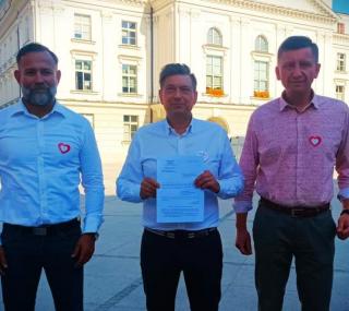 na fot. od lewej: Marcin Małecki, Mariusz Witczak, Dariusz Grodziński / Koalicja Obywatelska
