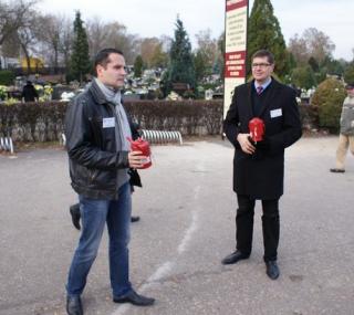 poseł A. Rogacki (PiS) & red. P. Figiel (Radio Centrum) - fot. Andrzej Kurzyński