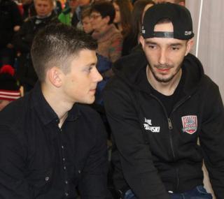 na fot. Dawid Kownacki i Kamil Brzozowski