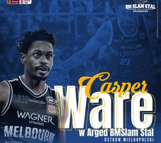 fot. Casper Ware ma być gwiazdą Energa Basket Ligi / grafika: facebook BM Slam Stal