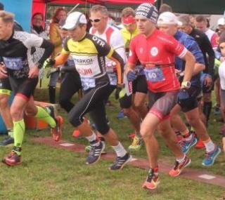 na fot. Start do II Cross Duathlonu