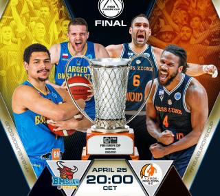 na fot.: Grafika promująca finał Pucharu Europy / fot. Fiba Europe Cup