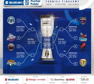 na fot.: Drabinka Turnieju Finałowego Suzuki Pucharu Polski. Grafika PLK