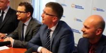 Od lewej: Łukasz Myszko, Dariusz Grodziński, Sławomir Mariusz Chrzanowski